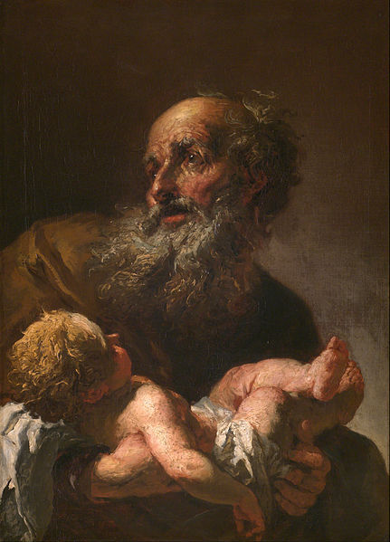 Simeon mit Jesusknaben, Peter Brandl. Quelle: Wikimedia Commons